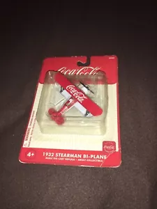 1932 Stearman Bi-Plane Coca Cola Die Cast Replica Coke Collectible Gearbox Toys - Picture 1 of 8