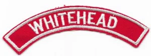 Whitehead Red and White RWS Community Strip Vintage Boy Scouts BSA - Picture 1 of 1