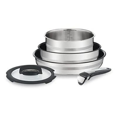 Tefal L9569032, Ingenio, Jamie Oliver, set di pentole in acciaio inox - Immagine 1 di 4
