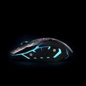 RE Anime Rem Amelia Peripheral Wireless Mouse Silent Three speed Light Effect - Picture 1 of 8