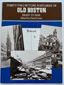 Vintage 1977 Thirty-Two Old Boston Picture Postcards Book, David Lowe Editor - Picture 1 of 5
