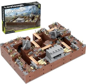 WW2 Military Base Bunker Trench Building Blocks (1350 Pcs) Including Fortress... - Picture 1 of 9