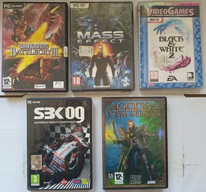 Lotto PC Warlords Battlecry III Mass Effect Black & White 2 SBK09 Gods Le terre - Foto 1 di 1