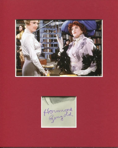 Hermione Gingold The Music Man Signed Autograph Photo Display With Shirley Jones Cover