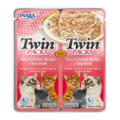 INABA Cat Twin Packs Tuna & Chicken in Tuna Broth - image 1 of 4