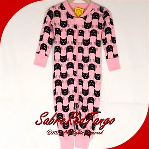 NEU MIT ETIKETT HANNA ANDERSSON BIO BABY SCHLAFANZUG REISSVERSCHLUSS HALLOWEEN GRUSELIGE KATZE 85 2T 2 - Bild 1 von 4