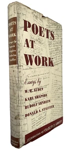 Poets at Work essays on poetry Auden Shapiro Arnheim Stauffer 1948 1st edition - Picture 1 of 11