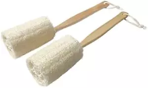2 Pack Loofah Sponge Back Scrubber, Exfoliating Bath Sponge on Stick Shower S... - Picture 1 of 12