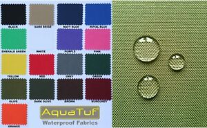 HEAVY DUTY TOUGH WATERPROOF AQUATUF SD OUTDOOR CANVAS FABRIC MATERIAL COVER SEAT