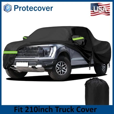 210 inch Truck Cover Waterproof All Weather UV protection For Ram 1500 Foto 1 de 4