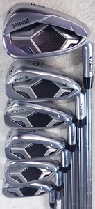 PING G430 IRONS 5-W DG X100 X/STIFF STEEL SHAFTS BLUE SPOT VGC USED - Picture 1 of 9