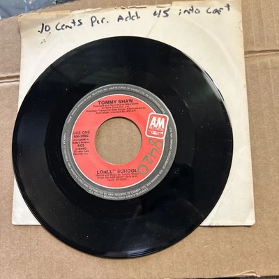 Tommy Shaw Lonely School/Come In And Explain 1984 A&M Records 45 - Image 1 of 3