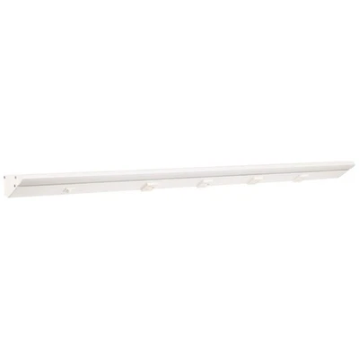 Task & Lighting DV Long Lighted Power Strip 36.5" Dual Entry 4 Receptacles White - Image 1 of 4