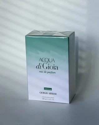 AQUA di Gioia INTENSE EDP Spray  3.3 Oz/ 100 ml New In Sealed Box - Imagem 1 de 4