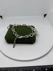 (1825) Mont Blanc Sterling Silver 925 Charm Bracelet - Picture 1 of 11