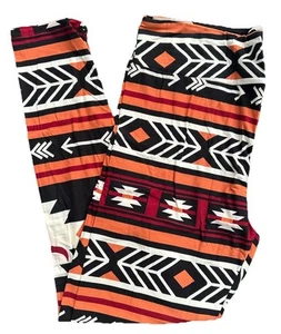 TC Lularoe Leggings Aztec Southwest Bull Arrow University Texas Longhorns 343332 - Picture 1 of 6