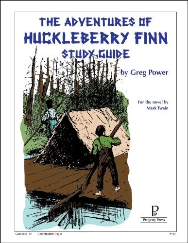 THE ADVENTURES OF HUCKLEBERRY FINN STUDY GUIDE By Greg Power Excellent Condition - Image 1 of 1