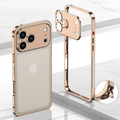 For Apple iPhone 17 Pro Max Air 17 Auminum Metal Bumper Frame Case + Lens Cover - Image 1 of 4