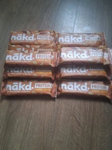 16 X 45g 100% Natural Vegan Naked Protein Bar Peanut Butter Flavour Raw - Picture 1 of 5