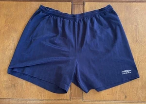 Men’s Umbro Navy Blue Soccer Shorts XL Inseam 6 Inch NO POCKETS - Picture 1 of 9