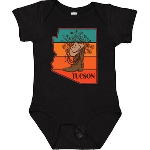 Inktastic Tucson Arizona Vintage Baby Bodysuit Boots Cowboy Western Apparel Hws - Picture 1 of 5