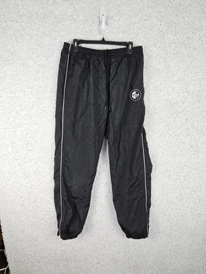 复古 90 年代阿迪达斯运动裤男式大号三叶草踝拉链 33x30 有衬里 — 第 1/4 张图片