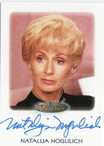 The Women of Star Trek Auto Autograph Card Natalija Nogulich as Admiral Nechayev - Picture 1 of 4