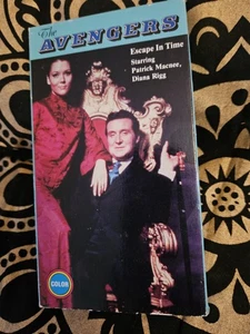 🎩 The Avengers: Escape in Time (VHS) — Patrick Macnee, Diana Rigg — Classic 60s - Picture 1 of 4