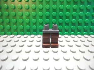 Lego mini figure 1 Reddish Brown legs with Dark Bluish Gray waist - Picture 1 of 1