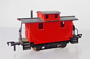 Fleischmann 1434; Caboose EE. UU., todo en rojo, sin embalaje original / X436 - Imagen 1 de 3