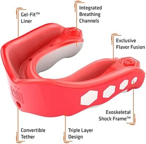 Shock Doctor YOUTH 10 & Under Mouth Guard GEL MAX Cherry Flavor Fusion - Picture 1 of 3