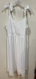 LC Lauren Conrad Blanco Marrakech Momento Bordado Top Corbata Solero Talla XL - Imagen 1 de 9