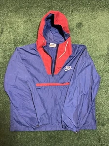 1970s VINTAGE NIKE WINDBREAKER PULLOVER JACKET SIZE LARGE MADE IN USA - Picture 1 of 6