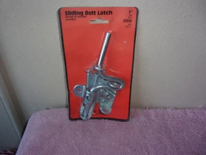 LAWRENCE BUILDERS HARDWARE 7" METAL PERNO DESLIZANTE PESTILLO COLOR PLATA - Imagen 1 de 3