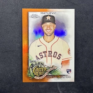 JJ MATIJEVIC 2022 Allen & Ginter Chrome Orange 06/25 #176 - HOUSTON ASTROS RC - Picture 1 of 2