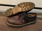 Men Dr Martens Oiled Brown Leather Oxfords Casual Shoe Sz Us 15