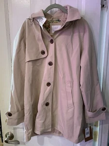 Weather Proof Hooded Button Down Women’s Jacket Size Medium NWT - Picture 1 of 6