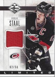 2012-13 Limited Materials #LJES Eric Staal Jersey /50 - NM-MT