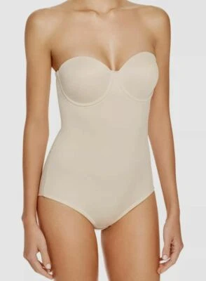 $128 TC Mujer Beige Sin Tirantes Control Convertible Prendas Modeladoras Body Talla 38B Foto 1 de 2