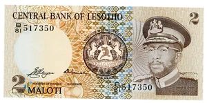 Lesotho ... P-4a ... 2 Maloti ... ND (19)81 ...  Auswahl *UNC* - Bild 1 von 2