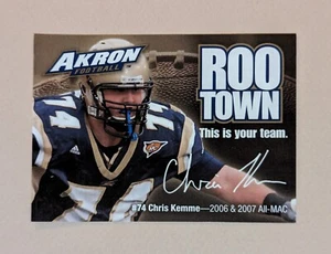 2008 Akron Zips College Football Pocket Schedule Card NCAA 🏈🏈 - Picture 1 of 2