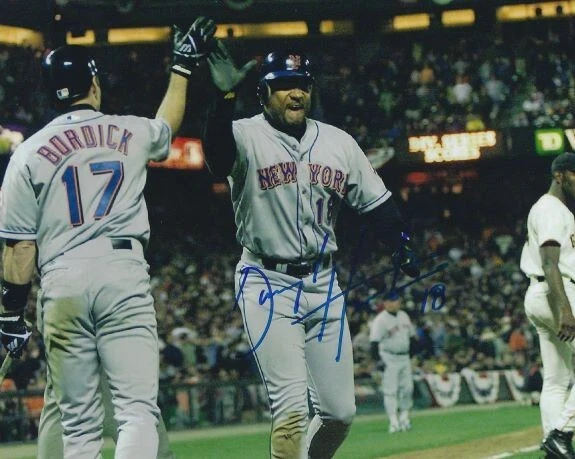 Foto autografiada de Darryl Hamilton 8x10 de los Mets de Nueva York - con certificado de autenticidad Foto 1 de 1