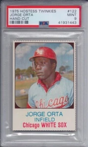 1975 HOSTESS # 122 JORGE ORTA ☆TWINKIES VARIATION☆ CHICAGO WHITE SOX PSA 9 MINT - Picture 1 of 2