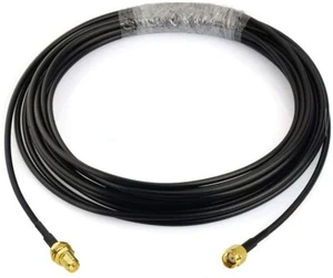 RP-SMA Extension Coaxial Cable 20 feet for WiFi Router Signal Booster Repeater - Zdjęcie 1 z 8