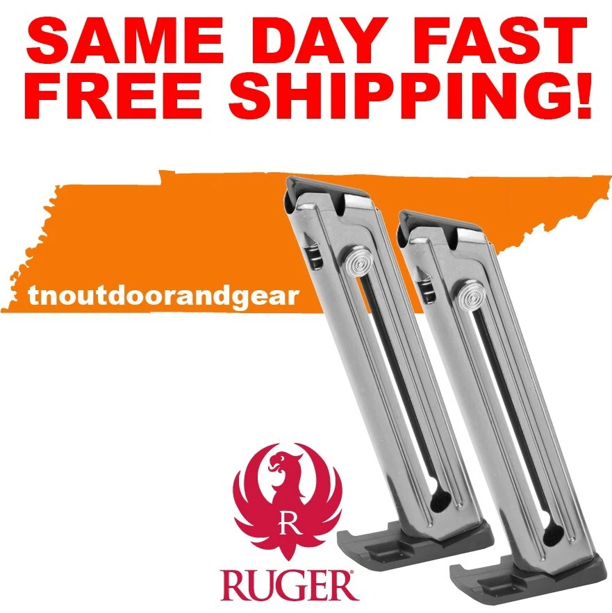 TWO Ruger 22/45 Mark IV 10 RD 22 LR OEM Mag. 90646 SAME DAY FAST FREE SHIPPING! - Image 1 of 1