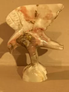 Geschnitzter Marmor Adler 8 Zoll Statue. Handarbeit aus Afghanistan. - Bild 1 von 9