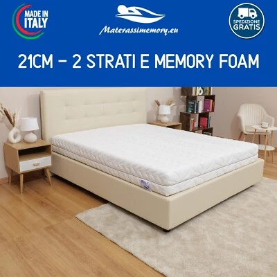 Materasso Memory Foam mod. ONDA sfoderabile alto 21cm detraibile fiscalmente - Immagine 1 di 4