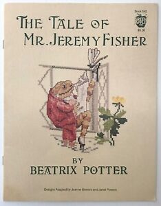 Nowa zielona wykres haftu Apple Cross Stitch Beatrix Potter Opowieść o panu Jeremym Fisherze
