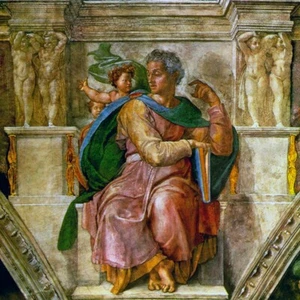 ISAIAH PROPHET OF VIRGIN BIRTH PASSION RELIGION PAINTING BY MICHELANGELO REPRO - Picture 1 of 3
