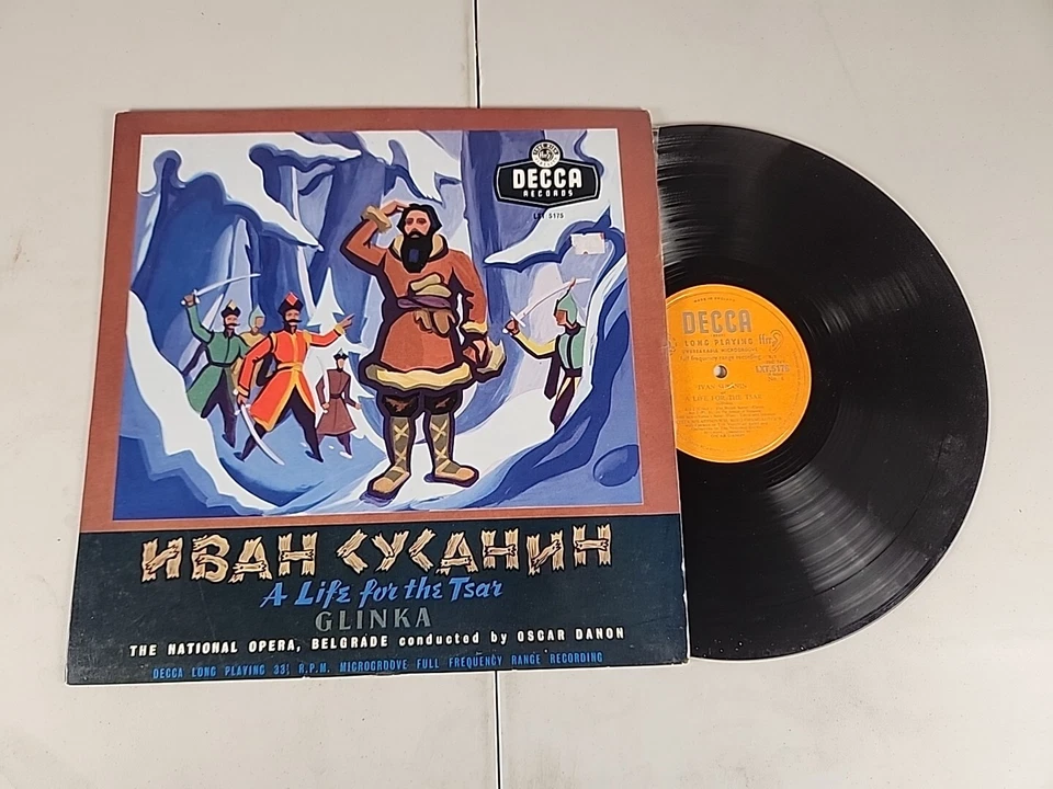 VINYL _ GLINKA A LIFE FOR THE TSAR, IVAN SUSANIN /Danon -4 LP SET LONDON - Image 1 of 2